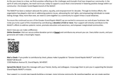 NAACP 2023 Year End Letter. Cle Jackson, President